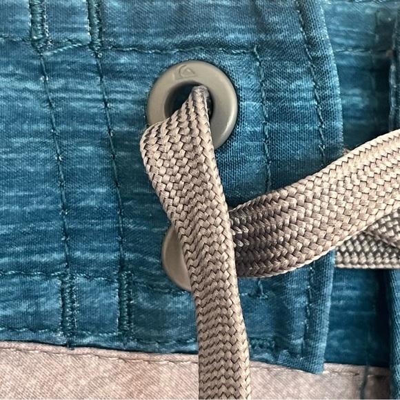 Quiksilver Board Shorts Mens Size 30 Blue Drawstring Summer Beach Casual Stretch - Picture 4 of 16